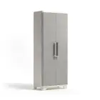 Linear Wood Tall Cabinet 68x39x173cm light beige/light gray Photo 1
