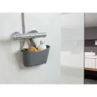 Hanging bathroom multifunctional shelf 25x9x28cm grey Photo 3