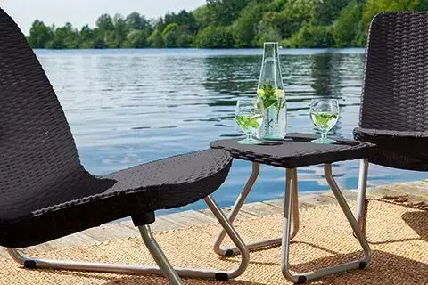 Dārza mēbeļu komplekts Rio Patio Set brūns Foto 6