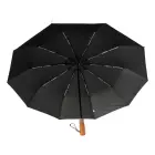 Automatic foldable umbrella with wood handle 10-ribs XXL 115 cm black Foto 7