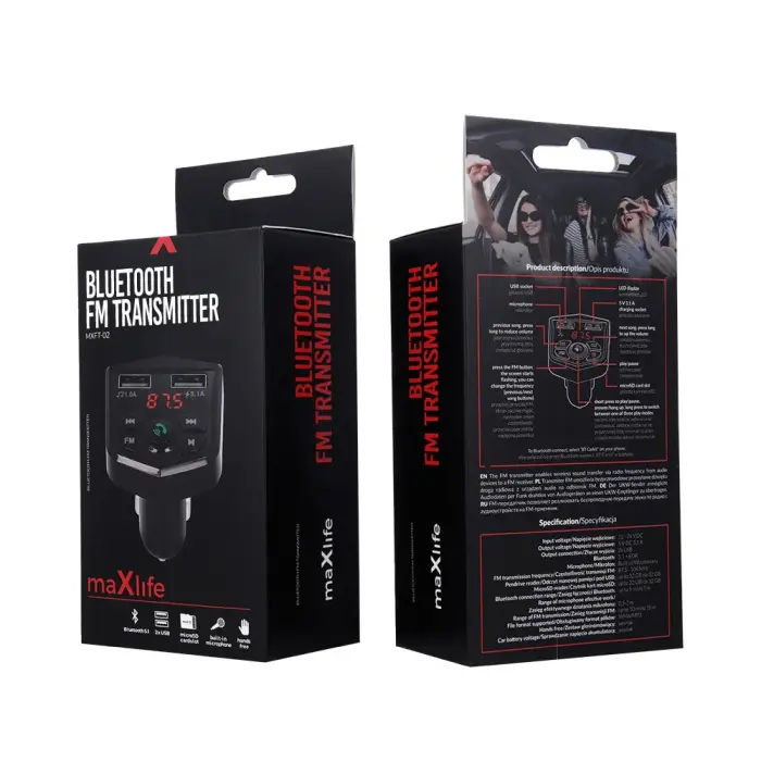 Maxlife MXFT-02 FM Transmitter USB | Micro SD Photo 3
