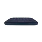 Inflatable double travel mattress with velvet finish + inflating pump 67002 blue Foto 4