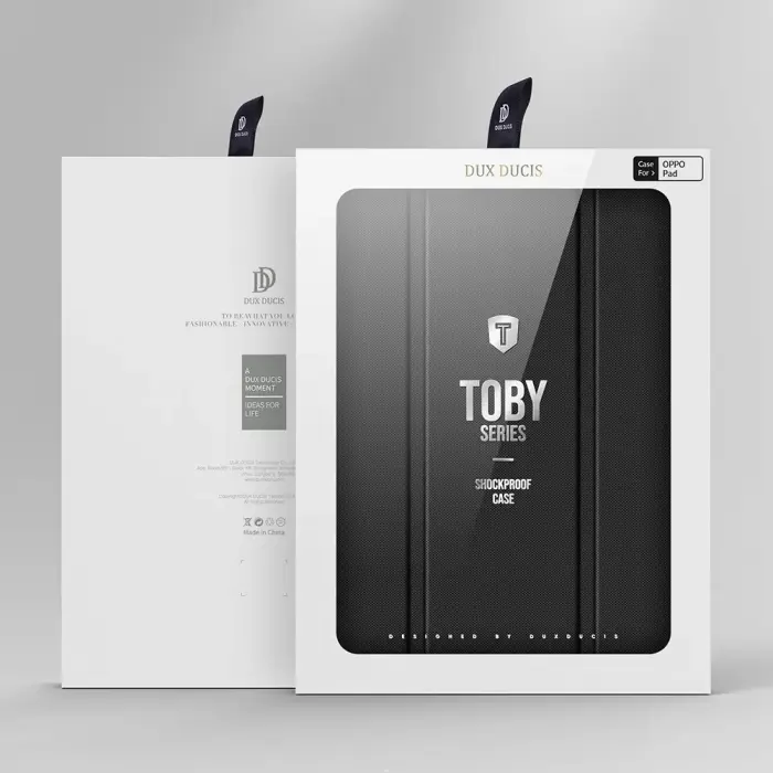 Dux Ducis Toby Armored Flip Smart Case for Oppo Pad with Stylus Holder Black Photo 19