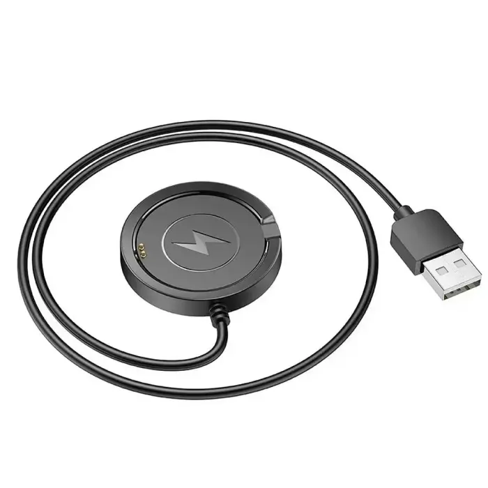 Charging cable for smartwatch Hoco 0,6 m Y22 black Foto 3