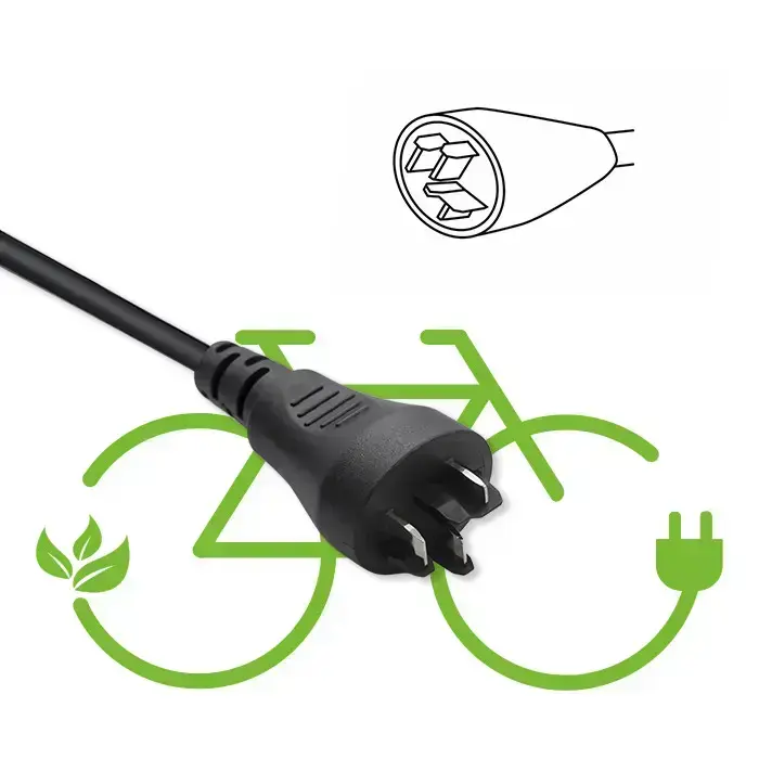 Qoltec Fast Charger for e-bike Bosch 36V | 42V | 2A | Bosch plug | water resistant + power cable Foto 9
