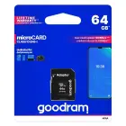 GOODRAM Memory MicroSD Card - 64GB with adapter UHS I CLASS 10 100MB/s Фото 3