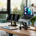 Wozinsky WRS-CPY84SB 360 Aluminum Laptop and Tablet Stand + Free Smartphone Stand - Black Фото 36