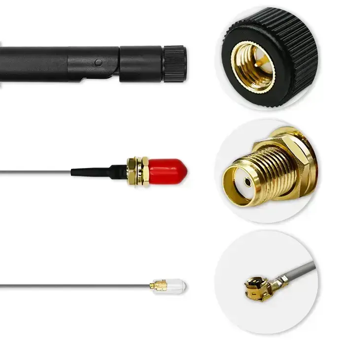 Qoltec Wi-Fi antenna 2.4/2.5 GHz | 5.1/5.8 GHz | 5dBi | omnidirectional | Indoor Фото 3