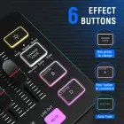 Fifine SC3 audio mikseris RGB | Straumēšana | XLR | 48V | Vokāls melns Foto 3