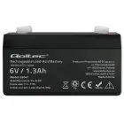 Qoltec AGM battery | 6V | 1.3Ah | Maintenance-free | Efficient| LongLife | for UPS, scale, cash register Фото 5