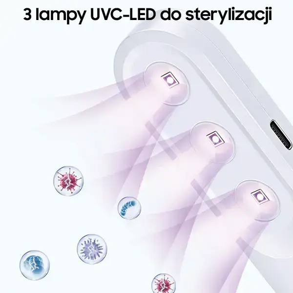 USAMS Mini UV-C Disinfecting Lamp Handheld Sterilizer white ZB159XDD01 (US-ZB159) Photo 3