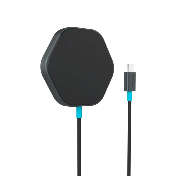 CANYON wireless charger HEXAGON 110 Dark Grey Blue Foto 2