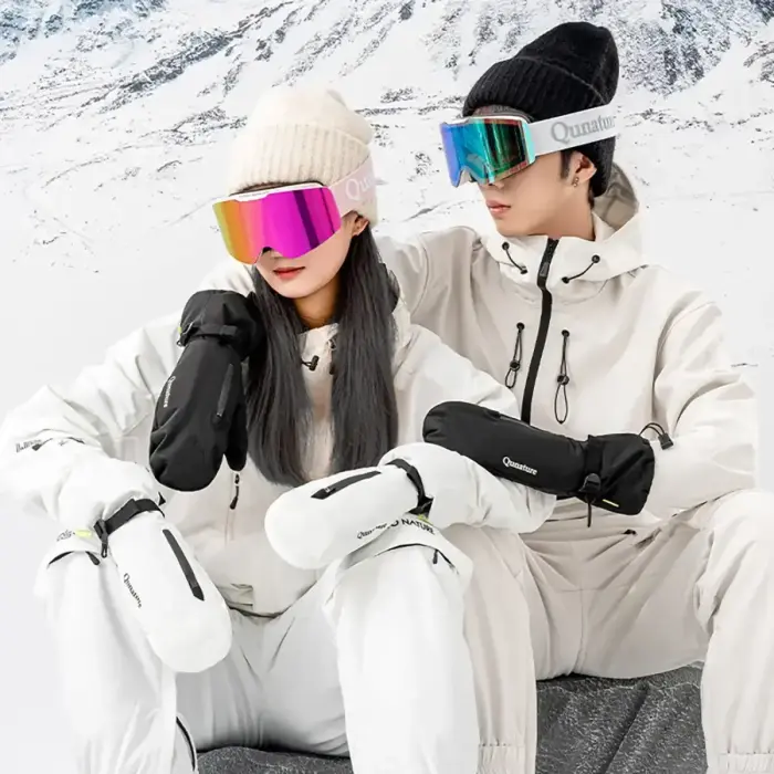 Qunature Full Length Ski Gloves Size M - Black Фото 4