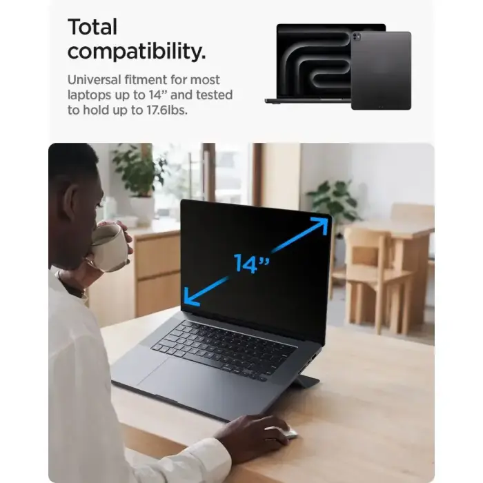 SPIGEN LD201-S6 SLIMFOLD LAPTOP STAND SPACE GREY Фото 8
