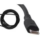 Fusion universālais uzlādes kabelis no USB-A uz TYPE-C | 1 m | 2,1 A | melns Foto 2