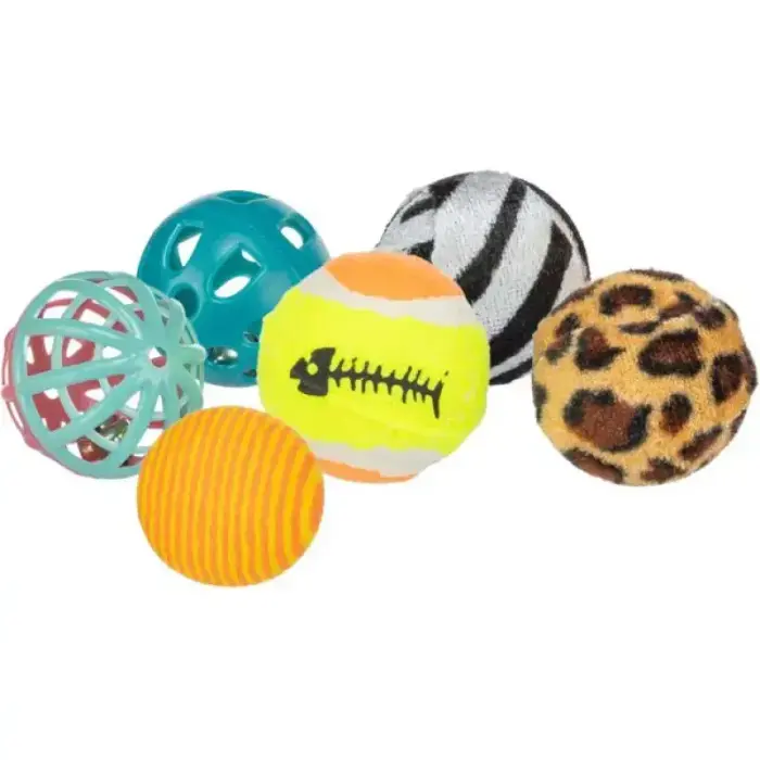 Rotaļlieta kaķiem - Trixie Set toy balls, ø 4 cm, 6 gab. Фото 2