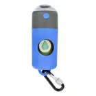 Dog excrement bag dispenser with carabiner and flashlight LLFG24033 blue Foto 1