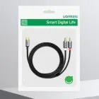 Ugreen USB Type C (male) - 2RCA (male) audio cable 1,5m gray (20193 CM451) Photo 5