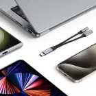 Tech-Protect UltraBoost USB-C (male) PD 60W 6A | mini jack 3.5mm (female) - USB-C (female) cable - black Photo 2