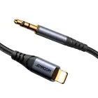 Joyroom stereo audio cable AUX 3.5 mm mini jack - Lightning for iPhone iPad 1.2 m black (SY-A06) Photo 6