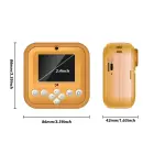 Wozinsky WDT-05 thermal printer camera, for children, print - orange Foto 3