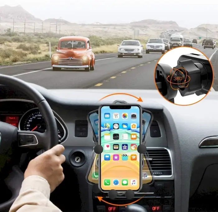 Wozinsky Gravity Car Mount Phone Holder for Air Outlet black (WCH-05) Фото 3