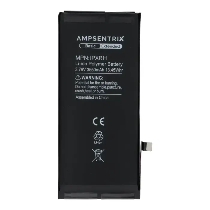  AmpSentrix Basic battery for iPhone XR (high capacity 3550 mAh) Фото 2