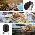 Waterproof grill cover, bicycle cover, bike cover, garden furniture cover, XXL cover, black Foto 6