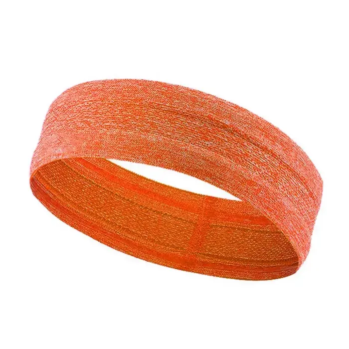 Elastic fabric headband for running fitness orange Фото 2