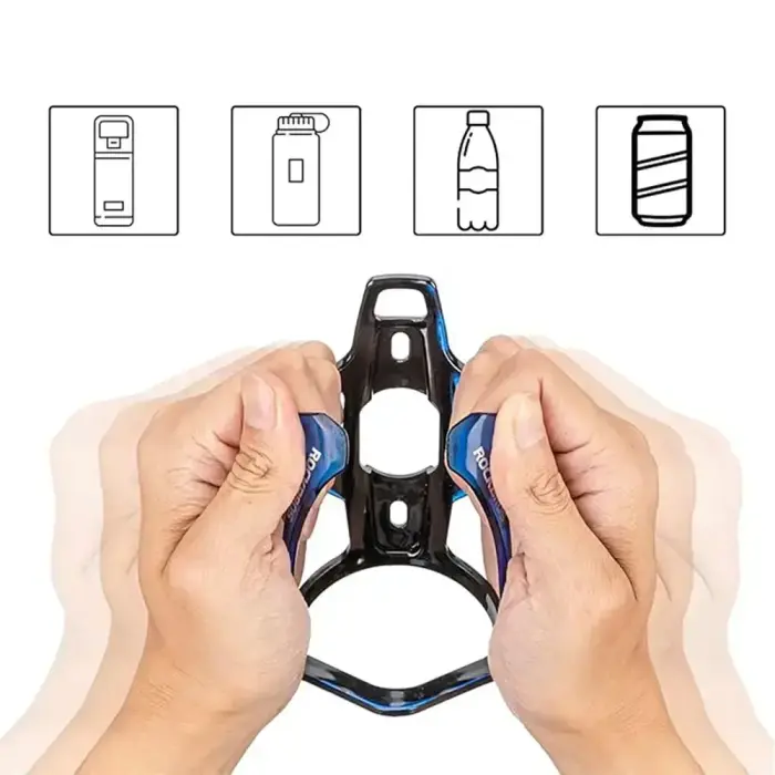 Rockbros FK338 Bike Bottle Holder - Black and Blue Foto 10