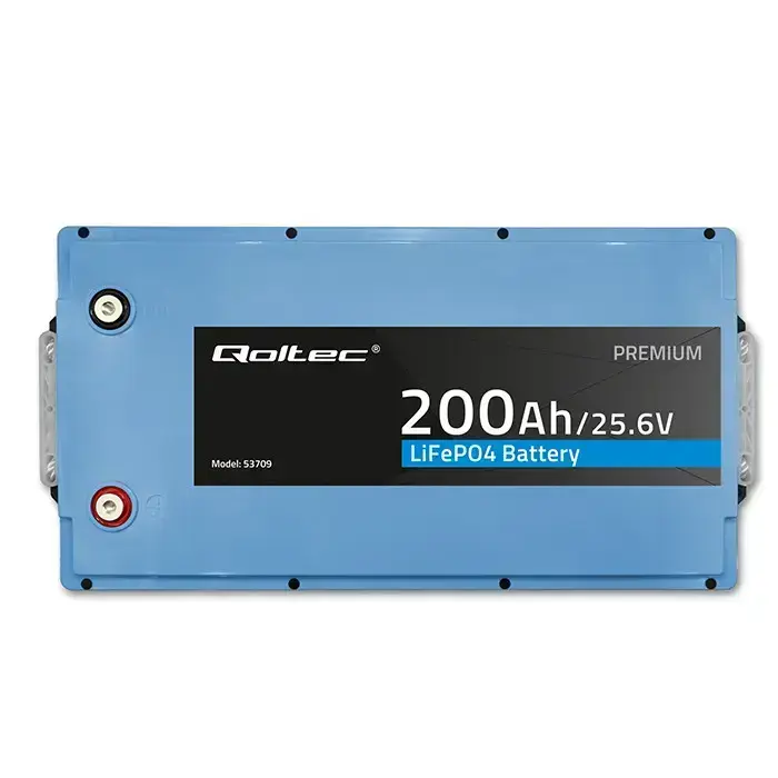 Qoltec LiFePO4 lithium iron phosphate battery | 25.6V | 200Ah | BMS Foto 6