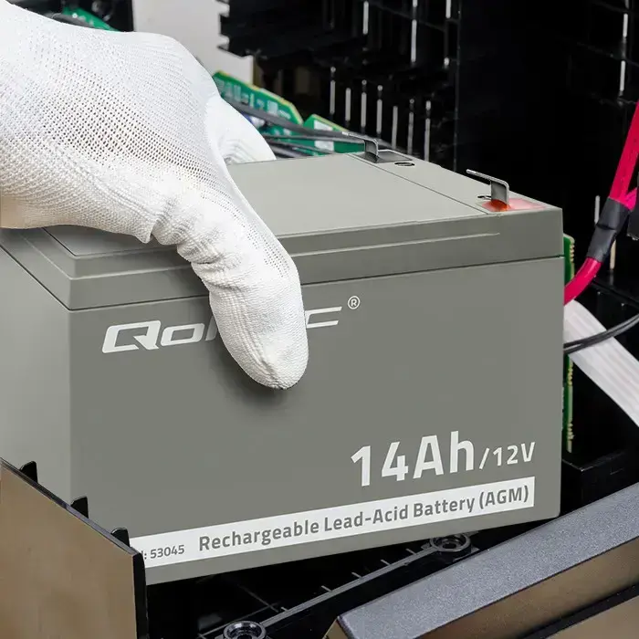 Qoltec AGM battery | 12V | 14Ah | Maintenance-free | Efficient| LongLife | for UPS, security Foto 5