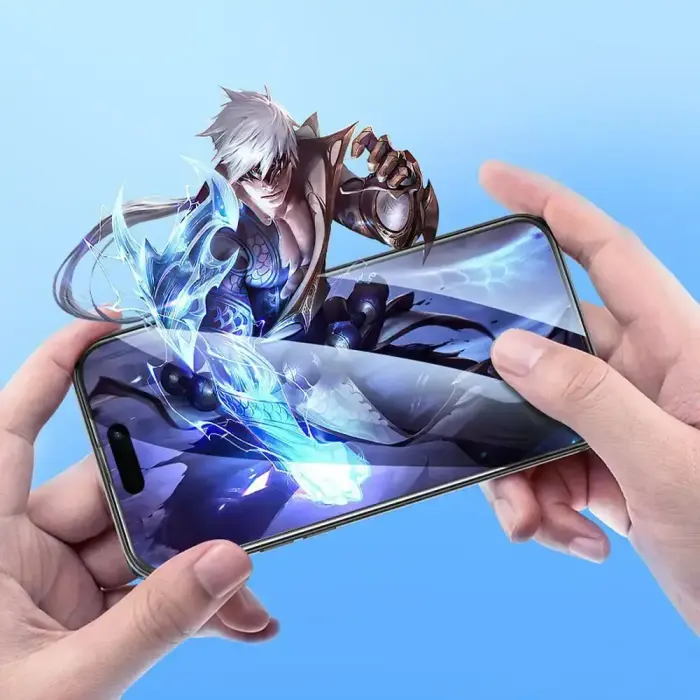 Tempered glass to iPhone 15 PRO Hoco HD 5D Guardian shield 10 pcs G14 black Foto 7