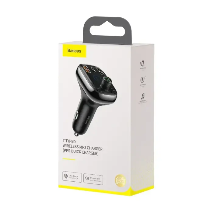 Bluetooth transmitter / car charger Baseus S-13 (Overseas Edition) - black Фото 6