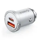 Orico MiniRing Pro 45W USB-A + USB-C Car Charger - Silver Foto 1