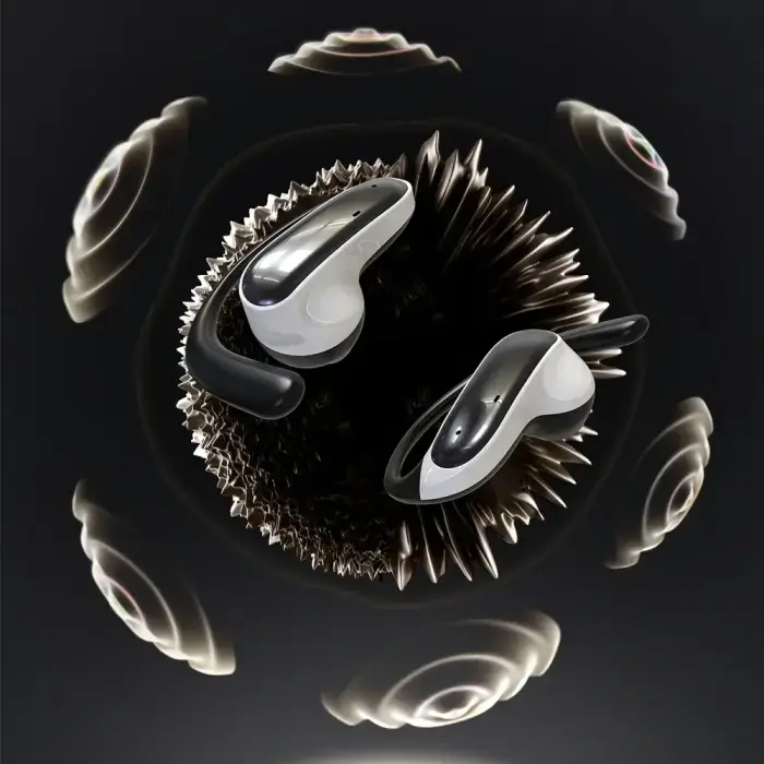 Dudao U17Z Bluetooth 5.3 OWS Headphones with Ear Hooks - Black Photo 4