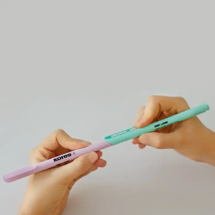 Teksta marķieri KORES HIGH LINER PASTEL, komplekts - 6 krāsas Foto 5