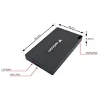 Verbatim Mini Dysk SSD 512GB USB-C 3.2    + kabel USB-C|USB-C-USB-A metalowy|metal 32030 Foto 2