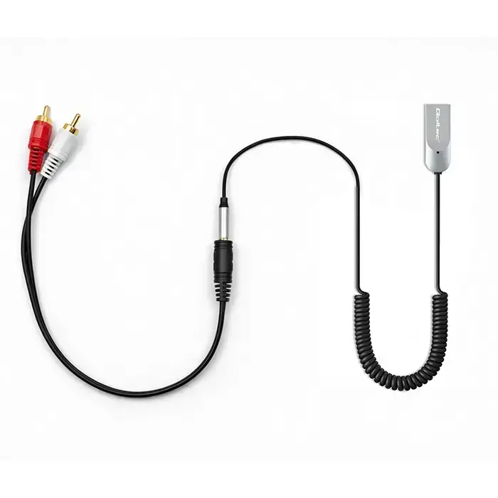 Qoltec Wireless Audio Receiver Adapter HiFi Home&Car | Bluetooth 6.0 | 2 x RCA | 1 x AUX 3.5mm | USB | Microphone Foto 11