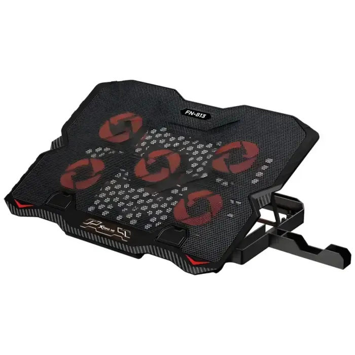 XTRIKE ME Laptop Cooling Pad with Built-in Phone Holder FN-813 Black Photo 2