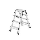 Telescopic ladder Master DTL100 / aluminum / 2x4 - 2x6 steps Photo 6