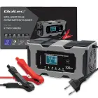 Qoltec Intelligent microprocessor charger 12V 10A | Rectifier with repair function for AGM GEL LiFePO4 battery | LCD Photo 11
