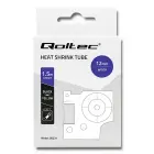 Qoltec Heat shrink tube for DYMO D1/DM1 | 12mm * 1.5m | Yellow | Black overprint Foto 5