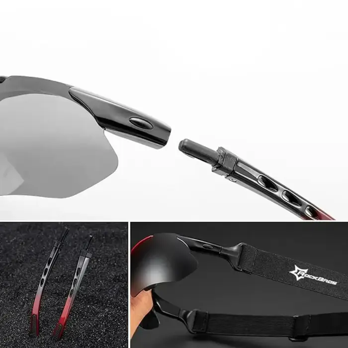 Rockbros 10142 photochromic UV400 cycling glasses - white Foto 5
