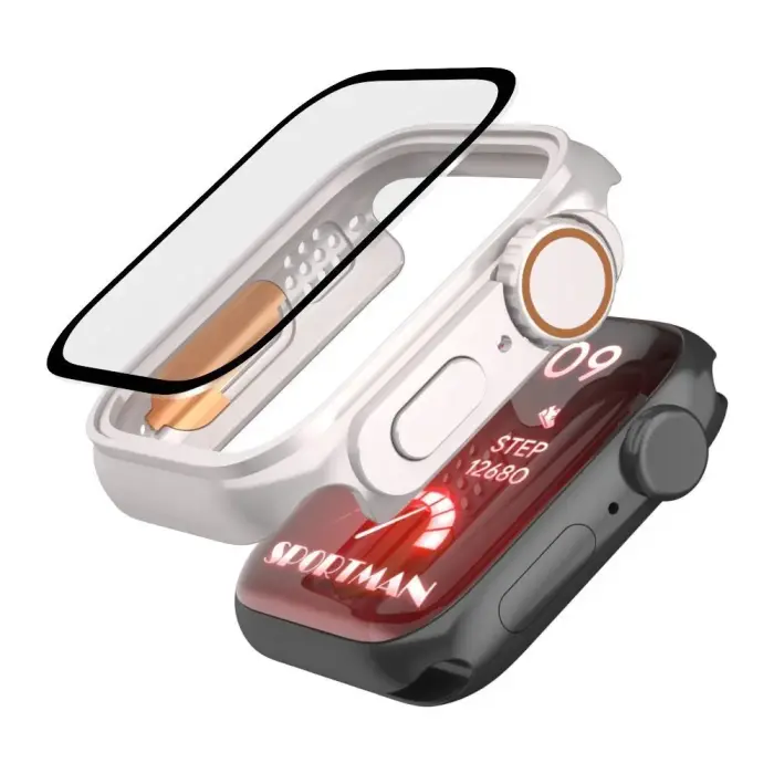 Tech-Protect Defense360 case for Apple Watch 4 | 5 | 6 | SE (44mm) - black and orange Photo 2