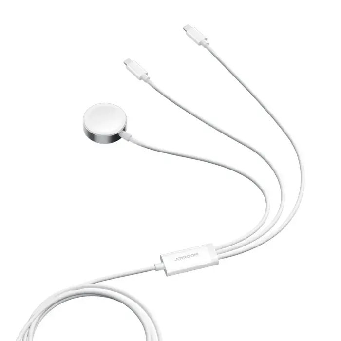 Joyroom S-IW007 3-in-1 cable USB-A magnetic charger - Lightning 1.2m - white Photo 7
