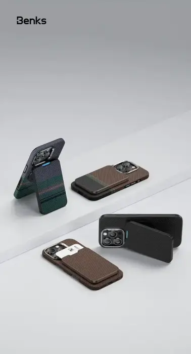 Benks Wallet Magnetic ArmorGo Kevlar Stand 600D Foto 8