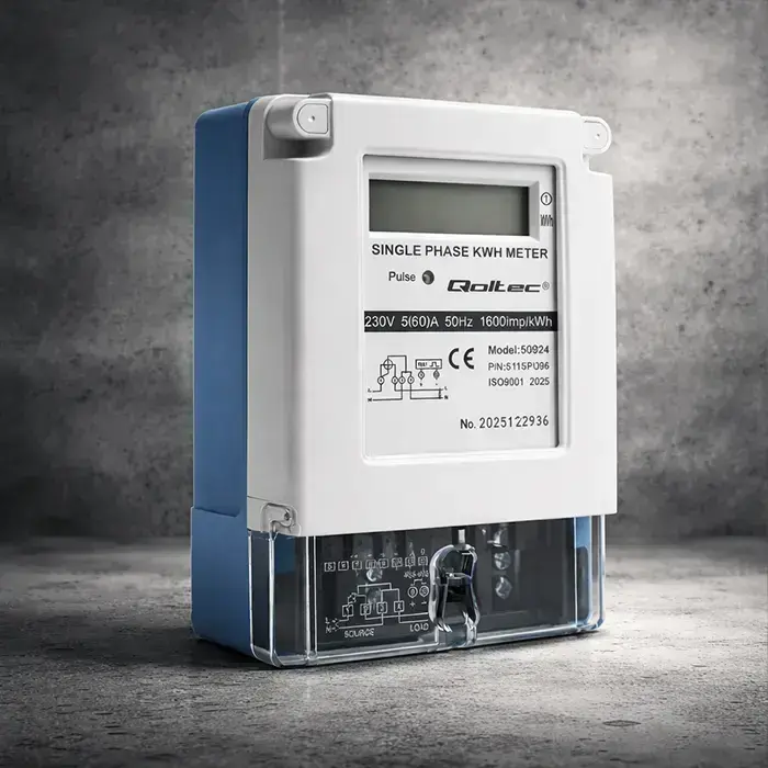 Qoltec Single-phase electronic meter | Energy consumption meter | 230V | 5(60)A | LCD Foto 7
