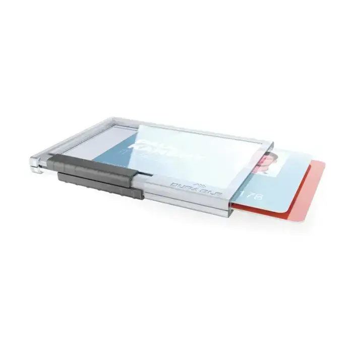 Magnētiskās kartes turētājs  DURABLE PUSHBOX DUO, bez klipša, 54 x 87 mm, 10 gab./ iepak. Foto 3