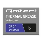 Qoltec Thermal grease 5.15 W/m-K | 1g | Grey Фото 2